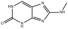 2H-Purin-2-one,  1,3-dihydro-8-(methylamino)-,860408-98-6,结构式
