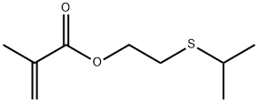 2-メチルプロペン酸2-[(1-メチルエチル)チオ]エチル 化学構造式