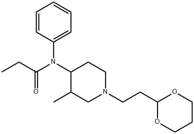 Propanamide, N-(1-(2-(1,3-dioxan-2-yl)ethyl)-3-methyl-4-piperidinyl)-N -phenyl- Structure