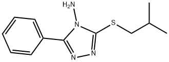 3-(isobutylsulfanyl)-5-phenyl-4H-1,2,4-triazol-4-amine Structure