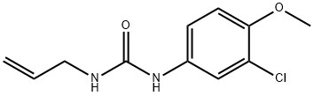 N-allyl-N'-(3-chloro-4-methoxyphenyl)urea 结构式