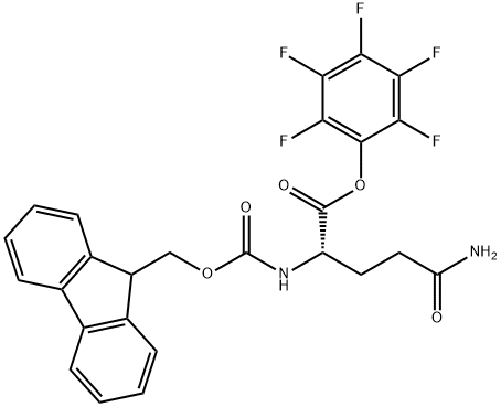 FMOC-GLN-OPFP 化学構造式