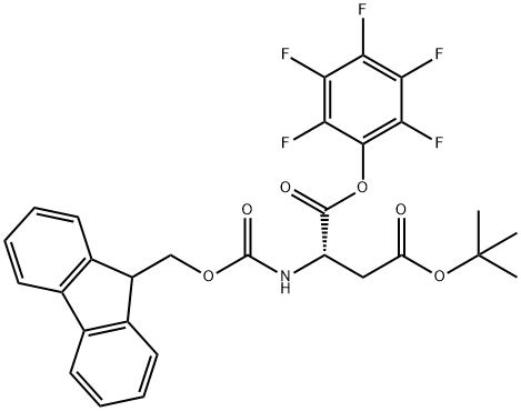 FMOC-ASP(OTBU)-OPFP Struktur