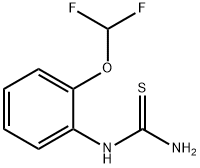 2-ジフルオロメトキシフェニルチオ尿素 化学構造式