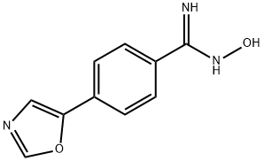 N-Hydroxy-4-oxazol-5-ylbenzamidine Struktur