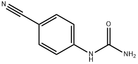 (4-氰基苯基)脲, 86065-51-2, 结构式