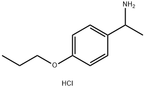 [1-(4-Propoxyphenyl)ethyl]amine hydrochloride Structure