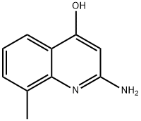 2-AMINO-4-HYDROXY-8-METHYLQUINOLINE Struktur