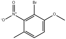 2-溴-3-硝基-4-甲基苯甲醚 结构式