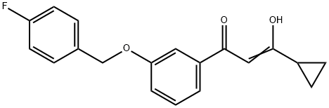 (Z)-3-cyclopropyl-1-{3-[(4-fluorobenzyl)oxy]phenyl}-3-hydroxy-2-propen-1-one|