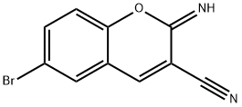 6-溴-2-亚胺-2H-色满-3-甲腈,860789-92-0,结构式