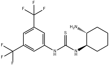 1-[3,5-ビス(トリフルオロメチル)フェニル]-3-[(1β)-2α-アミノシクロヘキシル]チオ尿素 化学構造式
