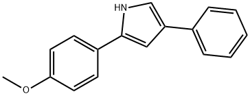2-(4-甲氧基苯基)-4-苯基吡咯 结构式