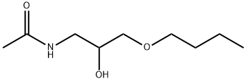Acetamide,  N-(3-butoxy-2-hydroxypropyl)- Struktur