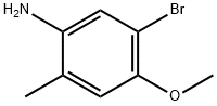 5-ブロモ-4-メトキシ-2-メチルアニリン 化学構造式