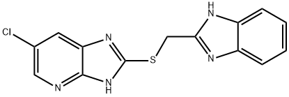 1H-IMIDAZO[4,5-B]PYRIDINE,2-[(1H-BENZIMIDAZOL-2-YLMETHYL)THIO]-6-CHLORO- Struktur