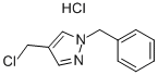 1-BENZYL-4-(CHLOROMETHYL)-1H-PYRAZOLE HYDROCHLORIDE Struktur