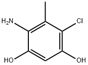 1,3-Benzenediol,  4-amino-6-chloro-5-methyl-,861202-95-1,结构式