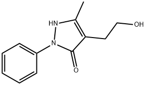 4-(2-羟基乙基)-5-甲基-2-苯基-1,2-二氢-3H-吡唑-3-酮 结构式