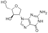 2-(2-AMINO-1,6-DIHYDRO-6-OXO-9H-PURIN-9-YL)-1,4-ANHYDRO-2-DEOXY-L-ARABINITOL Structure