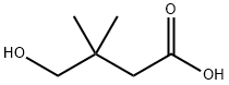 4-ヒドロキシ-3,3-ジメチルブタン酸 化学構造式