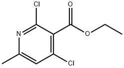 ETHYL 2,4-DICHLORO-6-METHYLPYRIDINE-3-CARBOXYLATE Struktur