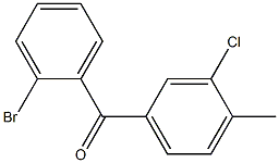 2-ブロモ-3'-クロロ-4'-メチルベンゾフェノン 化学構造式