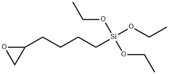 5,6-エポキシヘキシルトリエトキシシラン 化学構造式