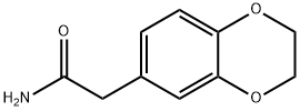1,4-Benzodioxin-6-acetamide,  2,3-dihydro- 化学構造式