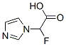 1H-Imidazole-1-acetic  acid,  -alpha--fluoro- Struktur