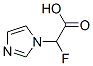 1H-Imidazole-1-acetic  acid,  -alpha--fluoro- 化学構造式