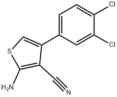2-氨基-4-(3,4-二氯苯基)-3-氰基噻吩, 861407-95-6, 结构式
