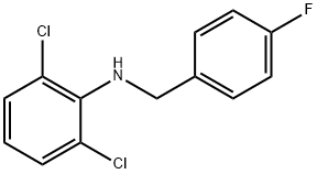 2,6-二氯-N-(4-氟苄基)苯胺,861408-41-5,结构式