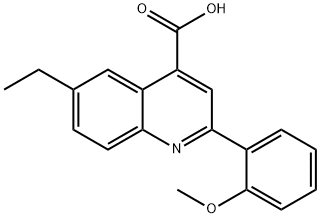 6-ethyl-2-(2-methoxyphenyl)quinoline-4-carboxylic acid Structure