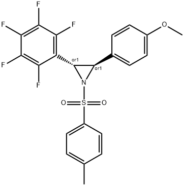 2-(4-METHOXYPHENYL)-3-(PERFLUOROPHENYL)-1-TOSYLAZIRIDINE Structure
