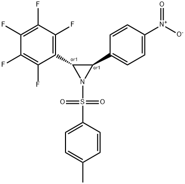 2-(4-NITROPHENYL)-3-(PERFLUOROPHENYL)-1-TOSYLAZIRIDINE,861437-22-1,结构式