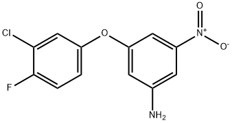 3-(3-氯-4-氟苯氧基)-5-硝基苯胺, 861440-00-8, 结构式