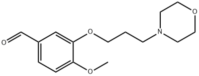 4-甲氧基-3-[3-(4-吗啉基)丙氧基]苯甲醛,861453-11-4,结构式