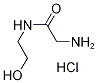 2-Amino-N-(2-hydroxyethyl)acetamide hydrochloride Struktur