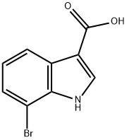 7-溴-3-吲哚甲酸, 86153-25-5, 结构式