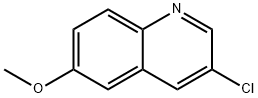 3-Chloro-6-Methoxyquinoline Struktur