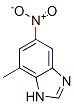 1H-Benzimidazole,  7-methyl-5-nitro-,861600-96-6,结构式