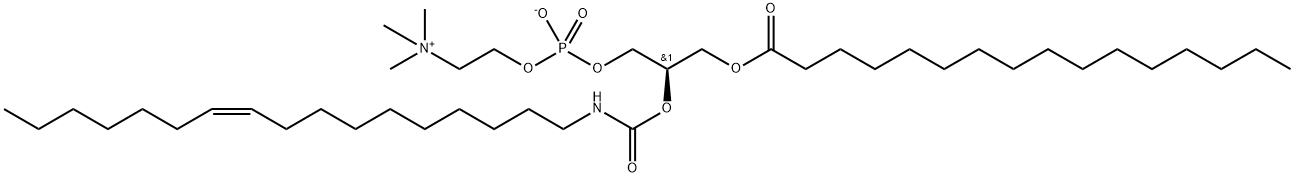 1-palmitoyl-2-heptadec-10-enylcarbamyloxy-sn-glycero-3-phosphorylcholine|