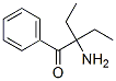 1-Butanone,  2-amino-2-ethyl-1-phenyl-,861775-63-5,结构式