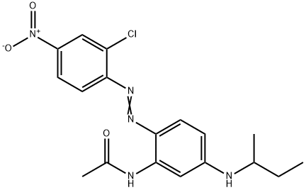 N-[2-[(2-chloro-4-nitrophenyl)azo]-5-[(1-methylpropyl)amino]phenyl]acetamide,86190-47-8,结构式