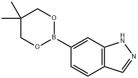 吲唑-6-硼酸频哪醇酯, 861905-87-5, 结构式