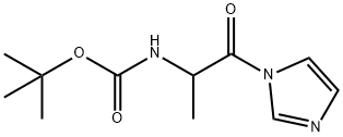 tertiary-butyloxycarbonyl-alanine imidazolide Structure