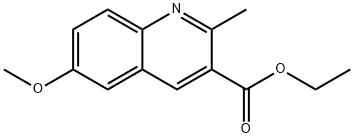 6-METHOXY-2-METHYLQUINOLINE-3-CARBOXYLIC ACID ETHYL ESTER Structure