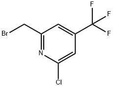 2-(溴甲基)-6-氯-4-(三氟甲基)吡啶 结构式