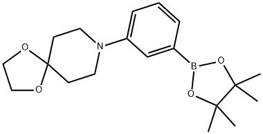 1,4-Dioxa-8-azaspiro[4.5]decane, 8-[3-(4,4,5,5-tetramethyl-1,3,2-dioxaborolan-2-yl)phenyl]-|3-(1,4-二氧杂-8-氮杂螺[4.5]癸烷-8-基)苯硼酸频哪醇酯